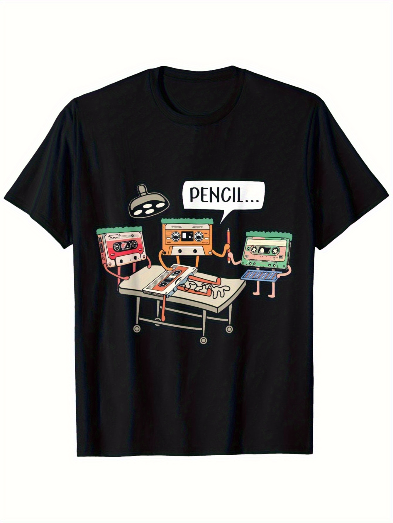 Retro Gaming T Shirt - Mannen Katoen zwart T-shirt Vintage jaren
