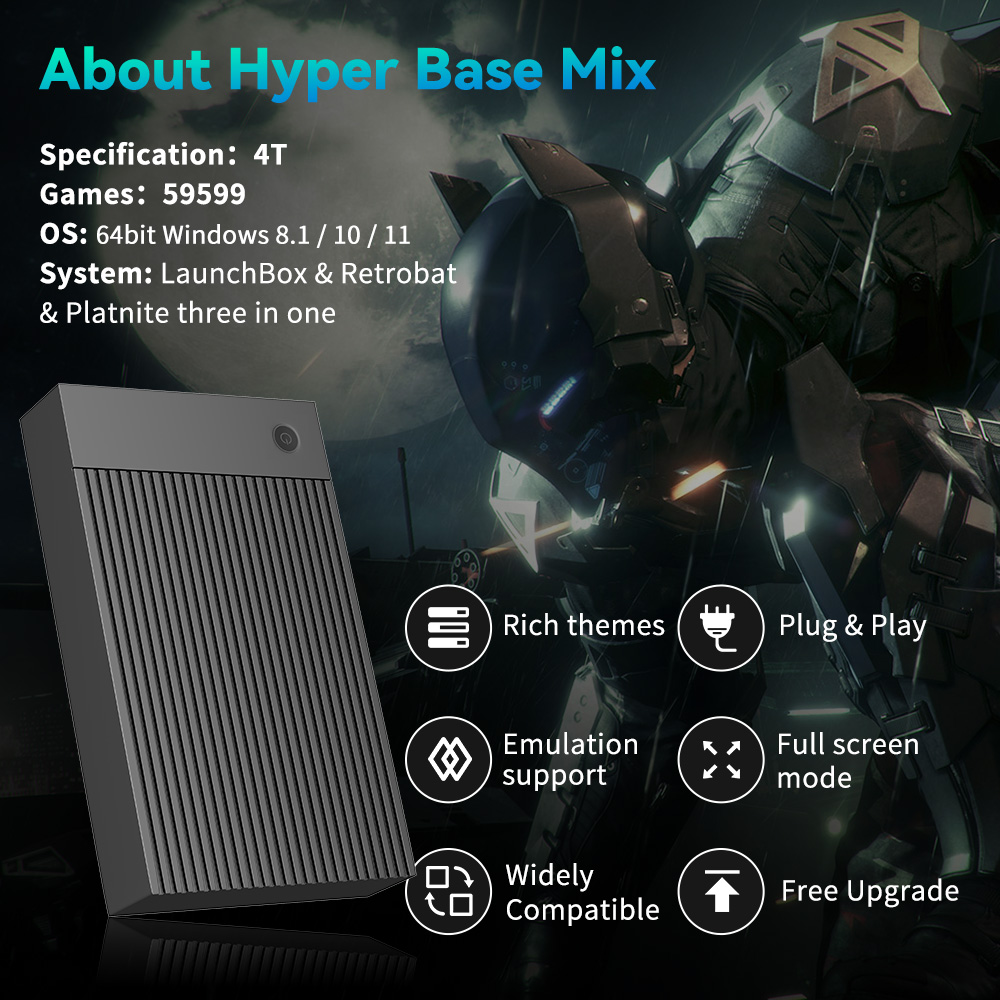 Hyper Base Mix 4TB Game Consol - Retro Gaming Kiosk recensie en prijs