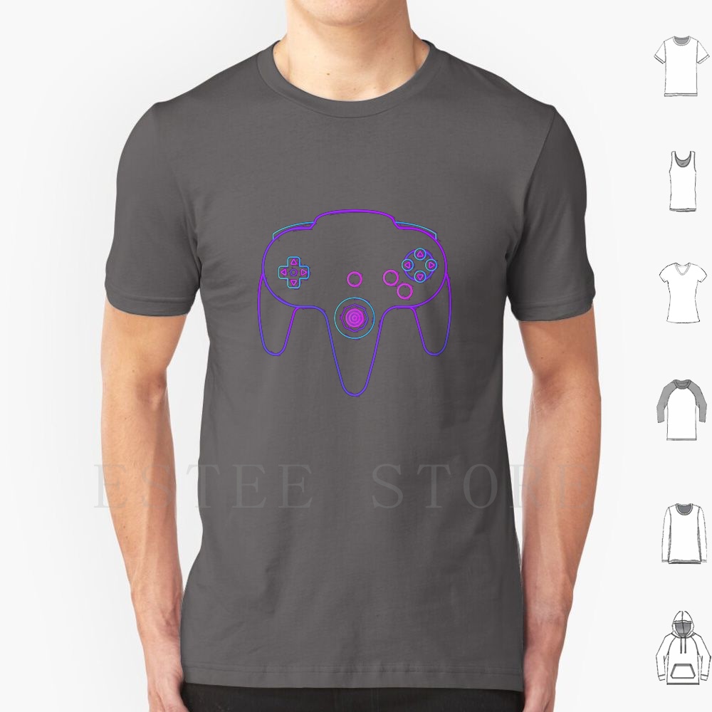 Neon Controller N64 T-shirt Ma - Retro Gaming N64 recensie en prijs